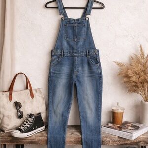 We The Free - Free People Backless Denim Overalls